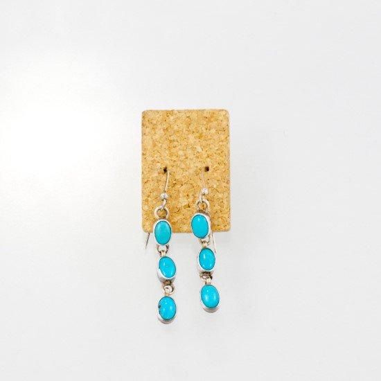 インディアンジュエリー☆ターコイズピアス☆ スリーピング