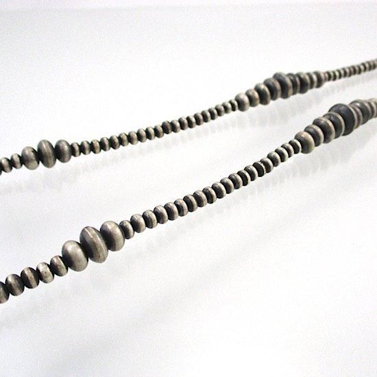 62cm】ナバホビーズネックレス 4-10mm - インディアンジュエリー 62cm】ナバホビーズネックレス 4-10mm - インディアンジュエリー