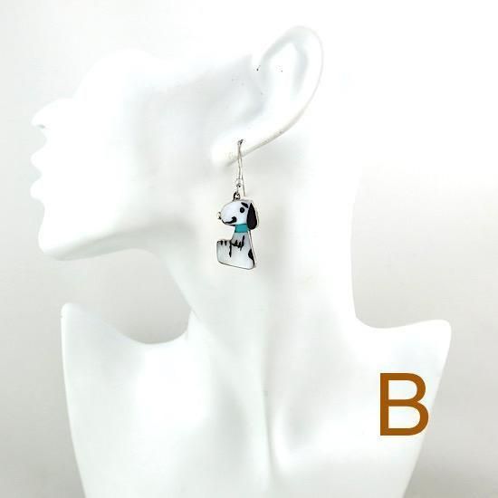 新品ズニ族スヌーピーShenelle Comosona作ピアスSilver925 Indian Jewelry『Zuni Shenel Comosona Pierce』(B) – Reggieshop