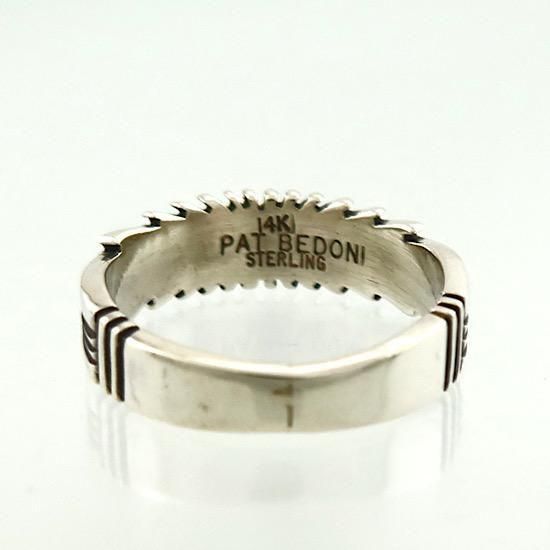 14K GOLD サンバーストリング 7mm By Pat Bedonie - インディアン