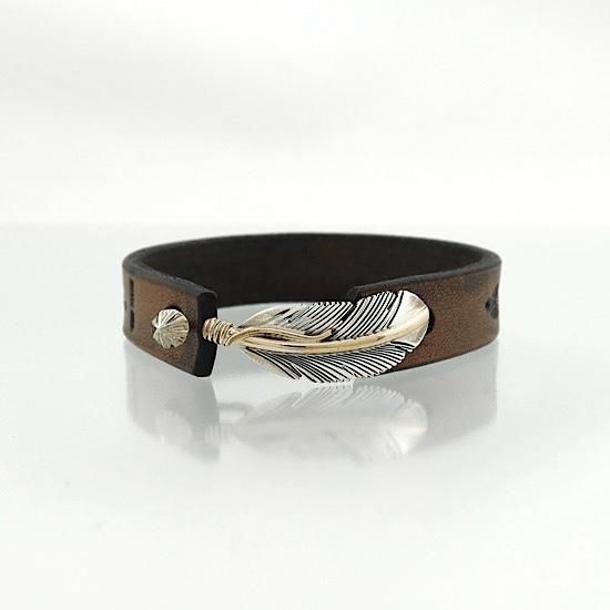 インディアンジュエリー Tee Mace 12KGF イーグルフェザーバングル サイズあり】イーグルフェザーバングル 12KGF 13mm By Harvey Mace