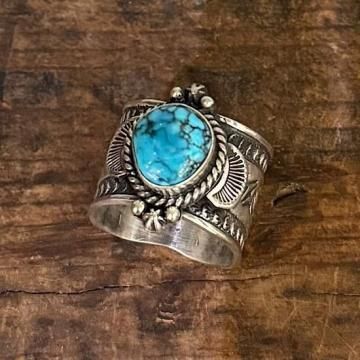 アパッチブルーターコイズリング Apache Blue Original Yasu-bezel