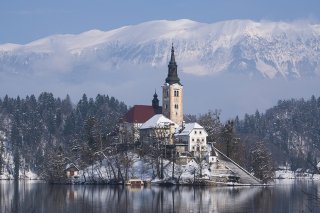 ߤΥ֥åɸСSlovenia,Lake Bled