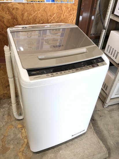 中古販売】HITACHI ビートウォッシュ 2019年 BW-V80E 8.0kg 洗濯機 