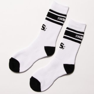 Crew Socks “The Swingggr” White