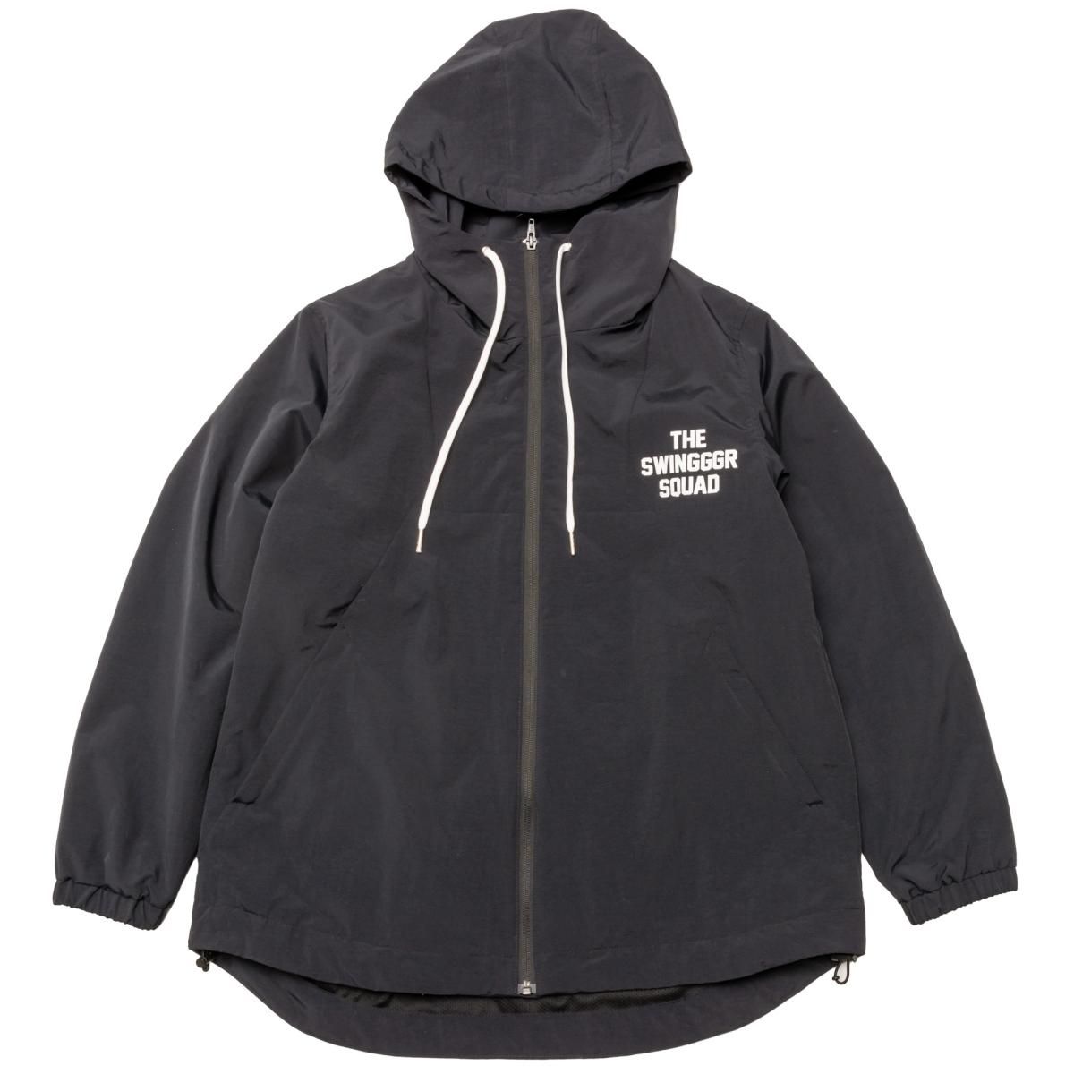 SWG NYLON ZIP PARKER,BLACK - THE SWINGGGR ONLINE STORE