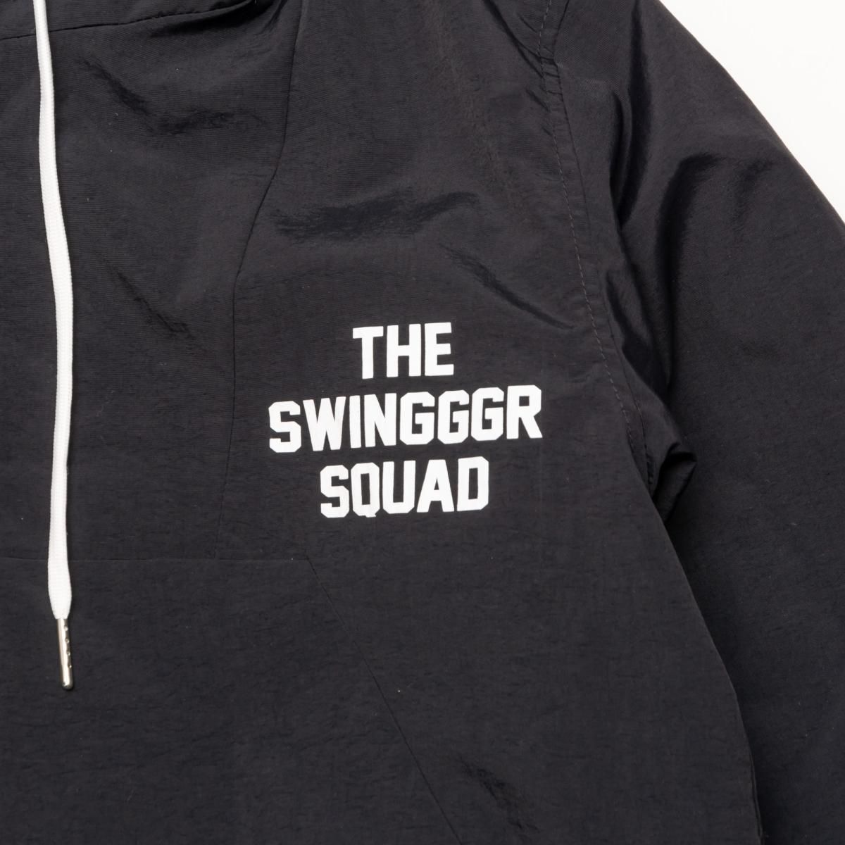SWG NYLON ZIP PARKER,BLACK - THE SWINGGGR ONLINE STORE