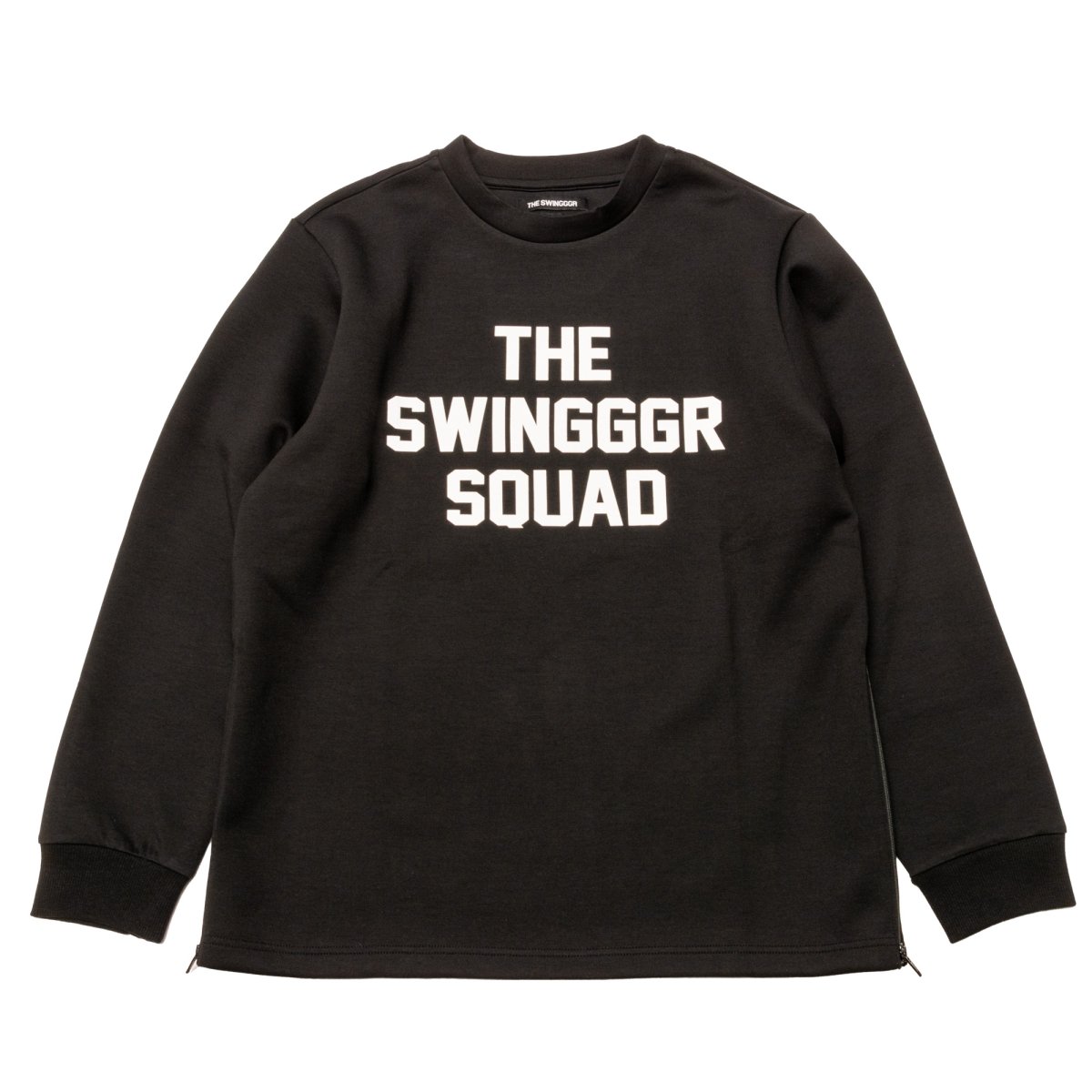 SIDE ZIP PUNCH CREW,BLACK - THE SWINGGGR ONLINE STORE