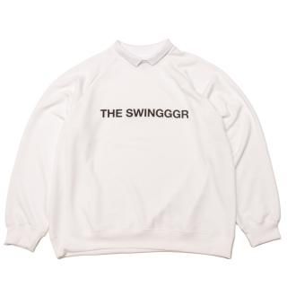 RUN SWG MOCK NECK TEE, WHITE - THE SWINGGGR ONLINE STORE