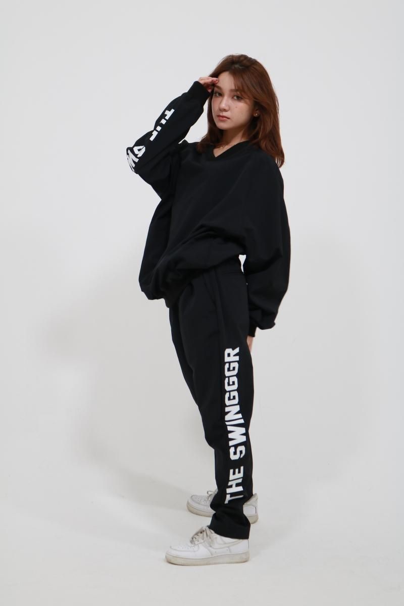 SWG LIGHT SHELL PT,BLACK - THE SWINGGGR ONLINE STORE