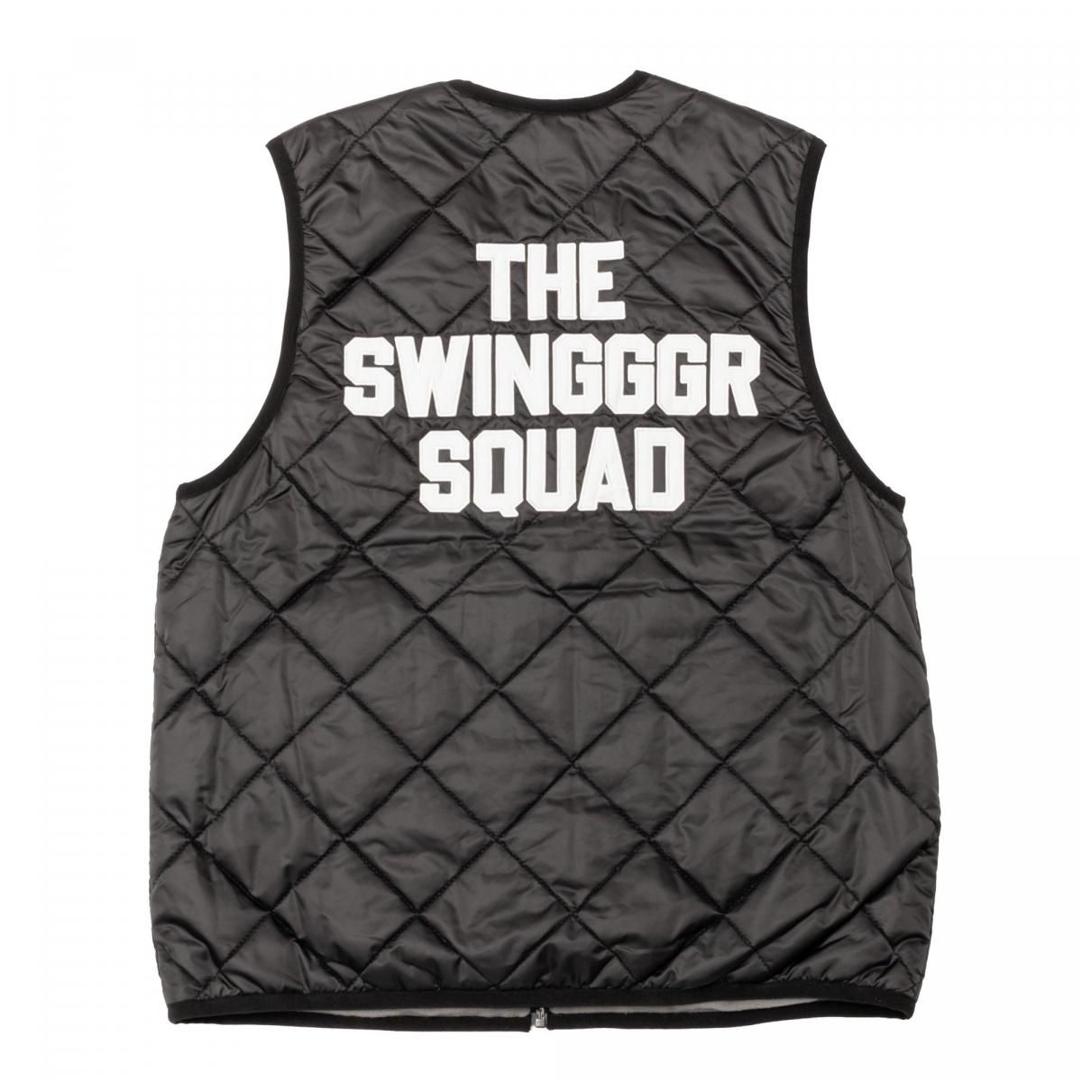 QUILT REVERSIBLE VEST, BLACK&GRAY - THE SWINGGGR ONLINE STORE QUILT REVERSIBLE VEST, BLACK&GRAY - THE SWINGGGR ONLINE STORE