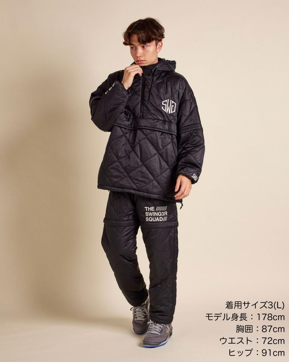 メンズウェア THE SWINGGGR THIN NYLON PT, BLACK THE SWINGGGR THIN NYLON PT, BLACK