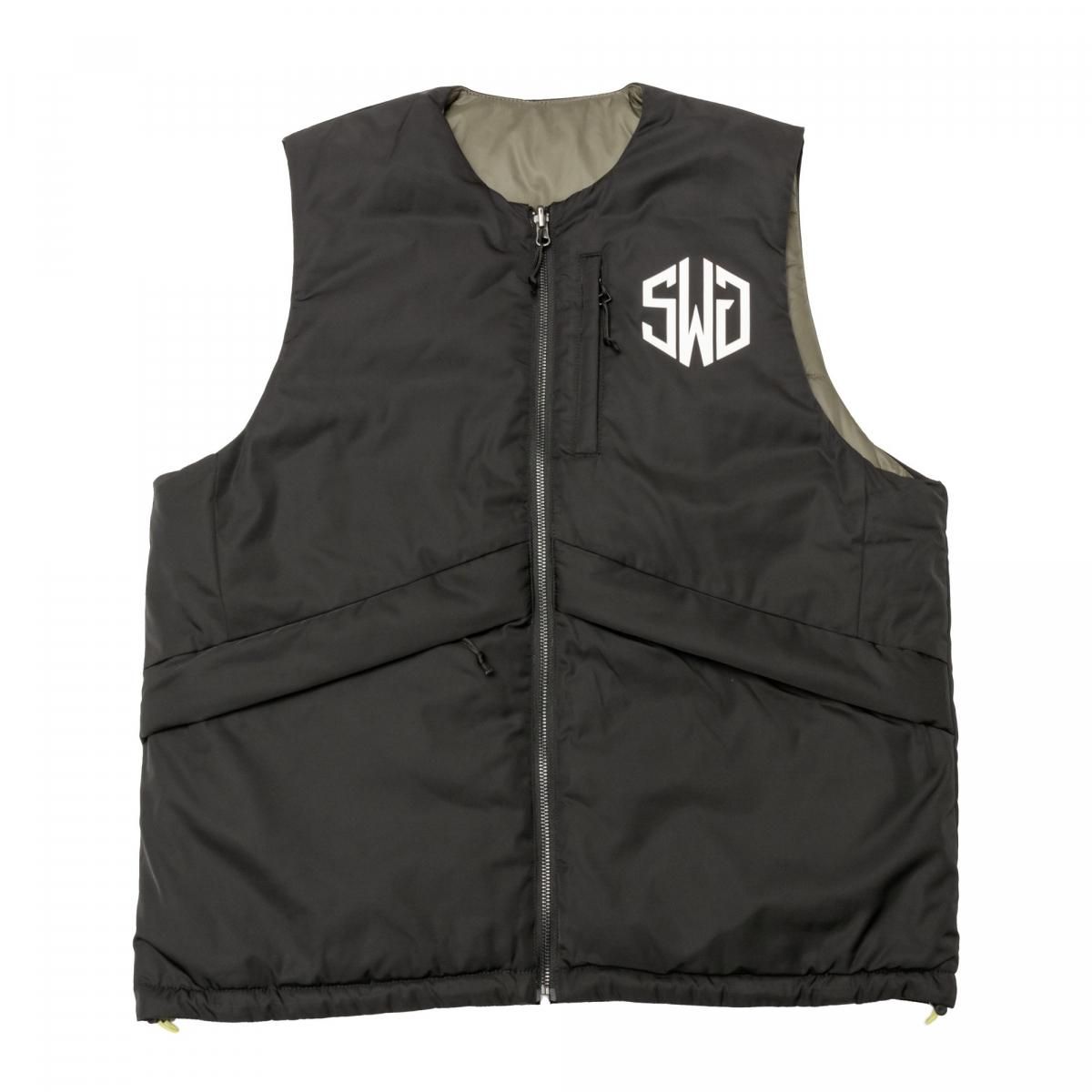 PADDED REVERSIBLE VT, BLACK&KHAKI - THE SWINGGGR ONLINE STORE PADDED REVERSIBLE VT, BLACK&KHAKI - THE SWINGGGR ONLINE STORE