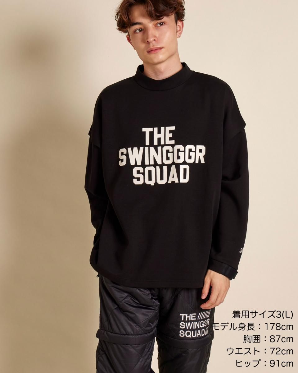 PUNCH MOCK NECK - B, BLACK - THE SWINGGGR ONLINE STORE