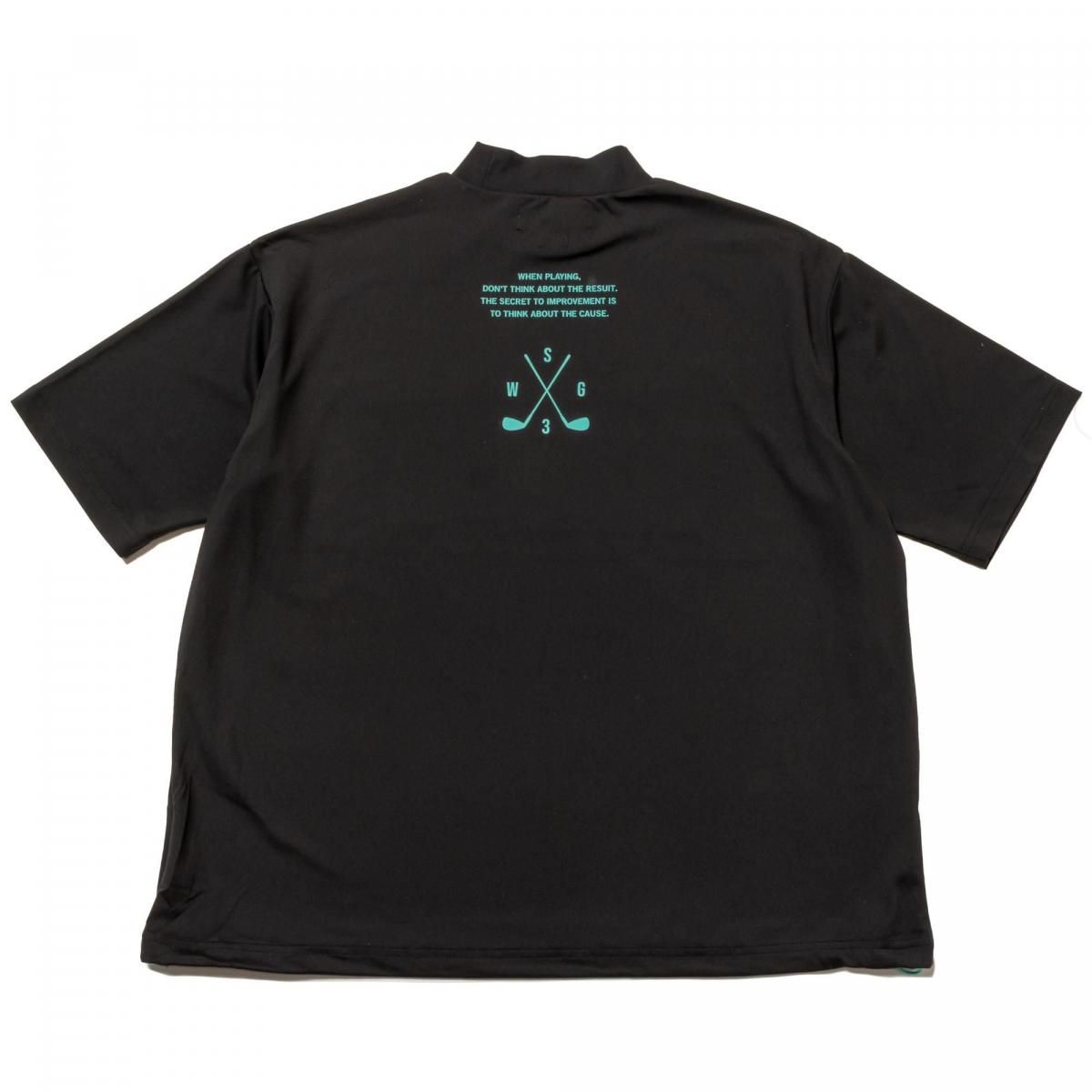 RELAX MOCK NECK TEE, BLACK - THE SWINGGGR ONLINE STORE