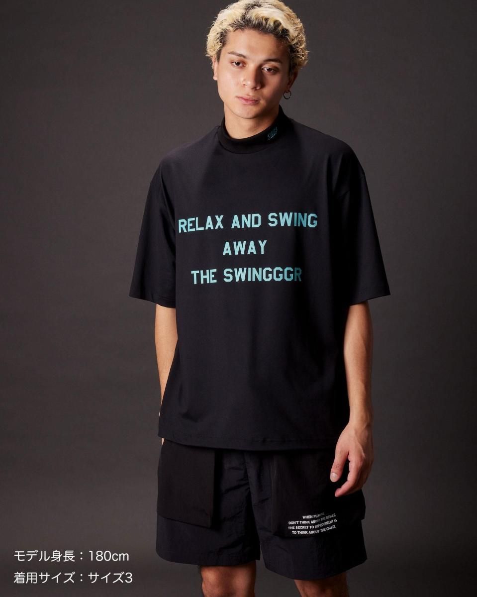 新品THE SWINGGGR RELAX MOCK NECK TEE RELAX MOCK NECK TEE, BLACK - THE SWINGGGR ONLINE STORE
