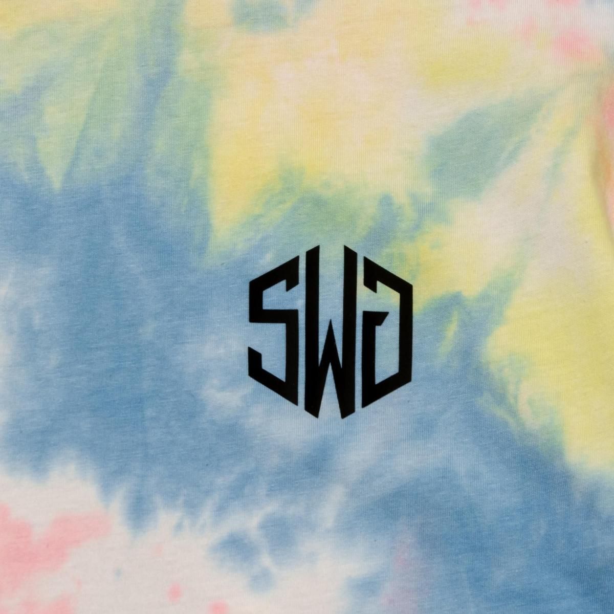 TIE DYE MOCK NECK TEE, YELLOW - THE SWINGGGR ONLINE STORE