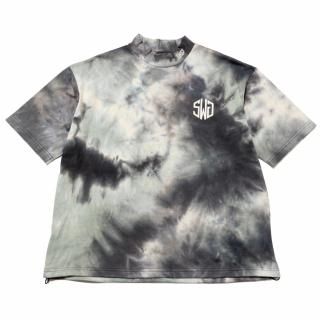 メンズウェア THE SWINGGGR TIE DYE MOCK NECK TEE,BLACK TIE DYE MOCK NECK TEE, BLACK - THE SWINGGGR ONLINE STORE