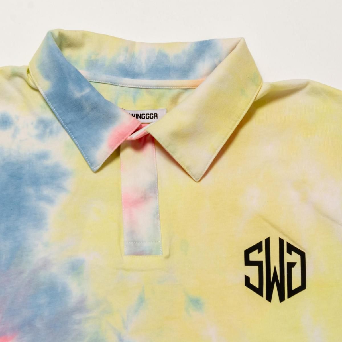 TIE DYE POLO SHIRT, YELLOW - THE SWINGGGR ONLINE STORE