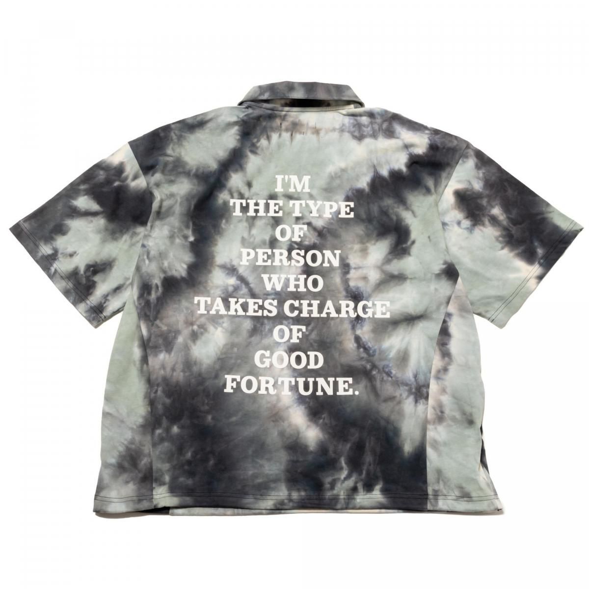 タイダイ染め　ポロシャツ TIE DYE POLO SHIRT, BLACK - THE SWINGGGR ONLINE STORE