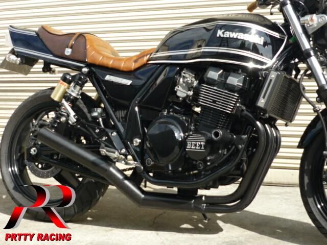 ZRX400/2 98~ ショート管 黒 フランジ付 マフラー ZRX400/2 98~ ショート管 黒 フランジ付 マフラー