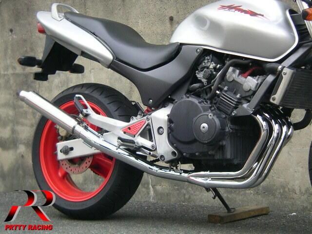 ホーネット250 4-1管 SUSサイレンサー 50.8π メッキ マフラー ホーネット250 4-1管 SUSサイレンサー 50.8π メッキ マフラー