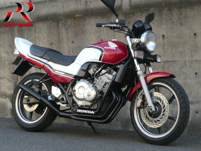 HONDA ジェイド250/JADE(MC23)用ショート管マフラー ブラック