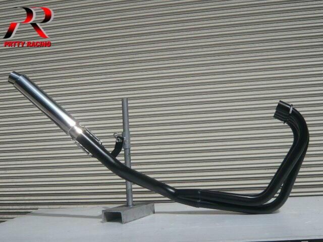 CBR400F 4-1管 SUSサイレンサー 50.8π 黒 マフラー