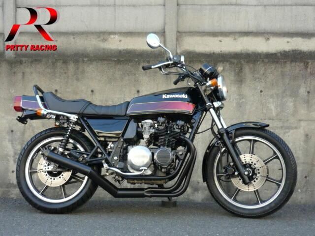 Z400FX E1/E2/E3 ショート管 ブラック マフラー