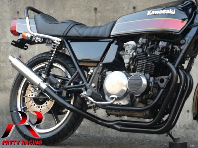 Z400FX E4 4-1管 ALサイレンサー 50.8π ブラック マフラー