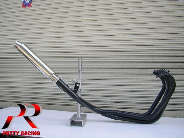 GPZ400F 4-1管 SUSサイレンサー 50.8π 黒 マフラー