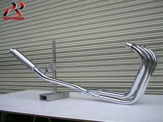 XJR4004hm pretty Racingマフラー50.8π Amazon | PRETTY RACING製 XJR400 4HM 分割式 50.8π (流タイプ3