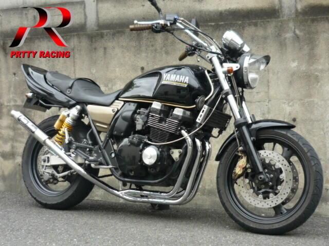 XJR400 4HM 分割式 42.7π (極) メッキ マフラー