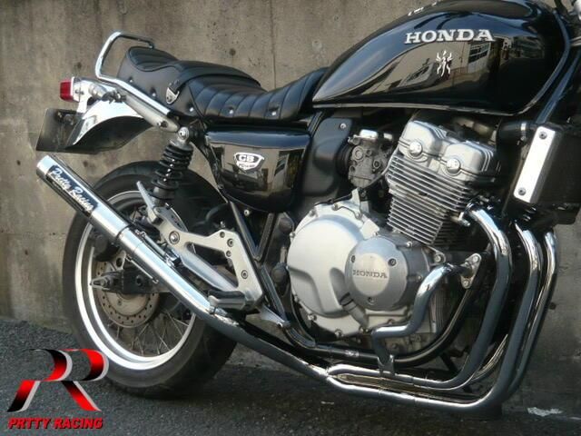 CB400FOUR (NC36) マフラー CB400FOUR NC36 分割式 50.8π (流) マフラー メッキ/耐熱ブラック