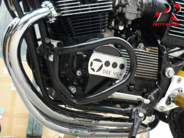 Cbx400f 極太ブラックエンジンガード 在庫切れ Pretty Racing