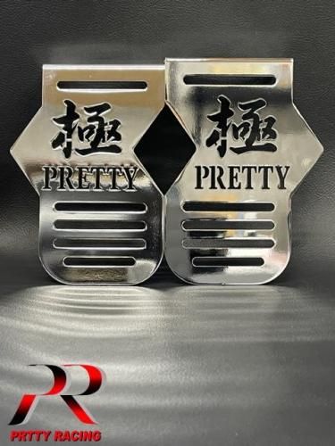 XJR400 (4HM)用 極 PRETTY ロゴマーク付 メッキサイドキャブカバー XJR400 (4HM)用 極 PRETTY ロゴマーク付 メッキサイドキャブカバー
