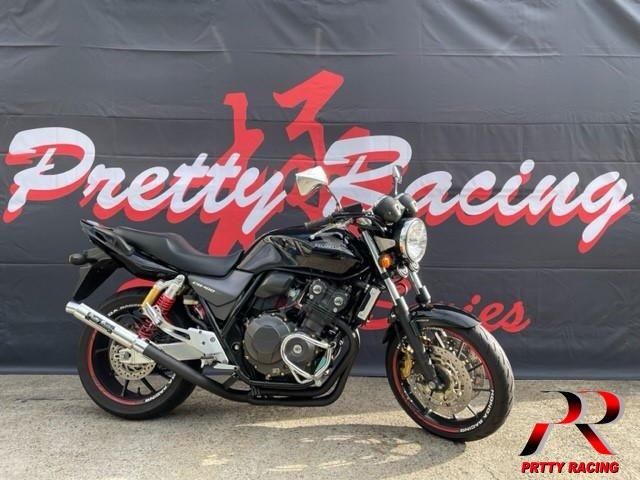 CB400SF REVO nc42 分割式 50.8π (流) 耐熱ブラック 黒 マフラー
