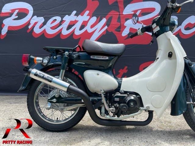 プリティー　カブ　Fi車　ショート管　マフラー プリティ― HONDA カブ ショート管 メッキ マフラー PRETTY