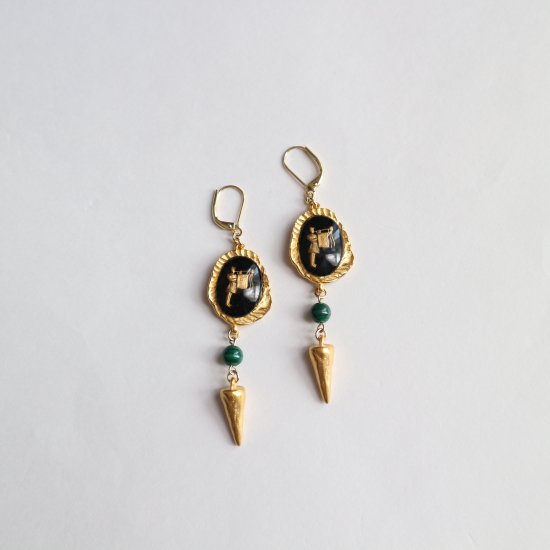 Vintage Intaglio pierce(earring)