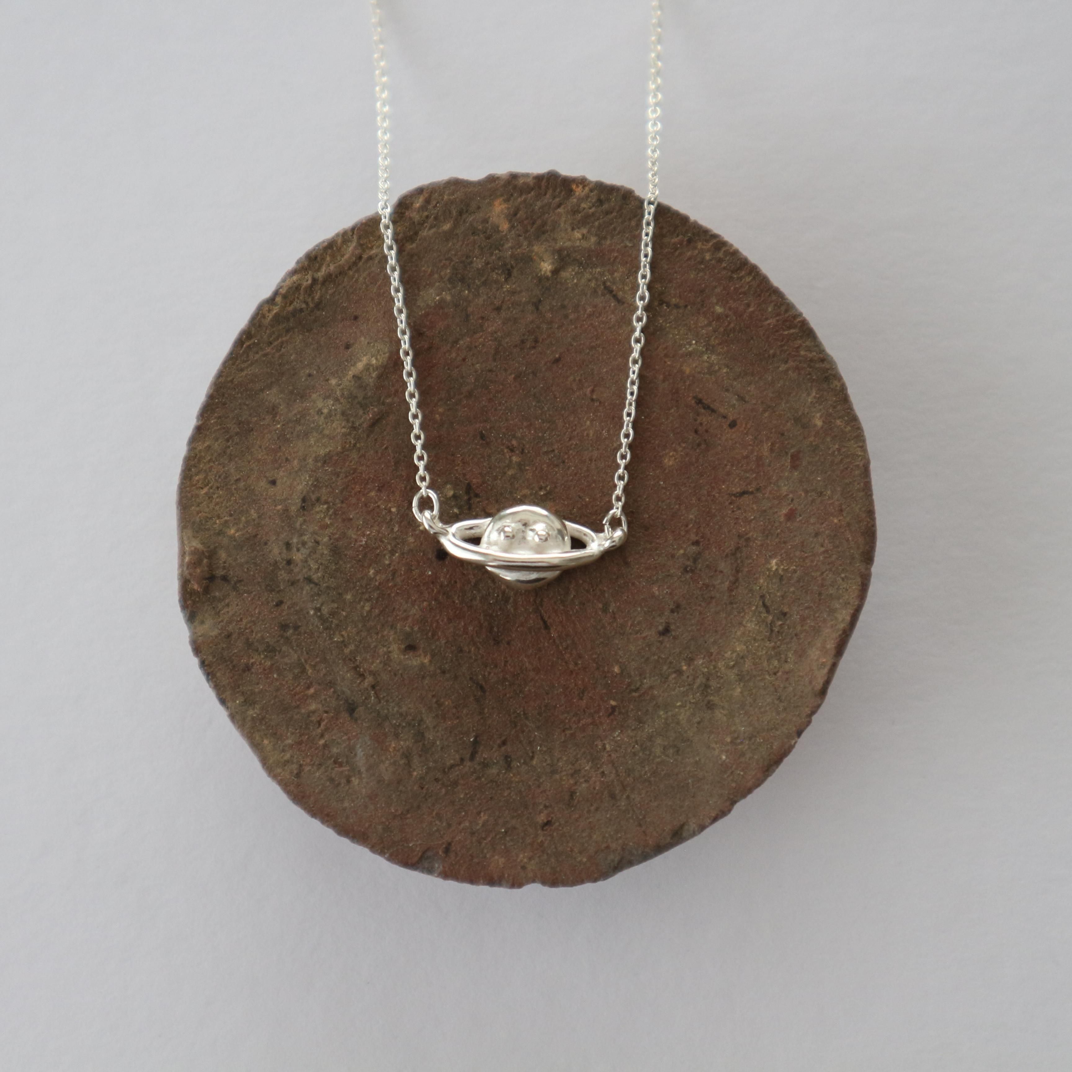Silver925Little Saturn necklace