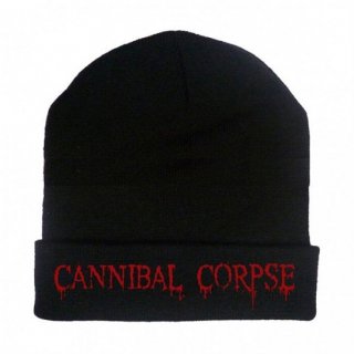 CANNIBAL CORPSE Embroidered Red Logo, ニットキャップ
