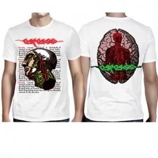 CARCASS Anatomical Head White, Tシャツ