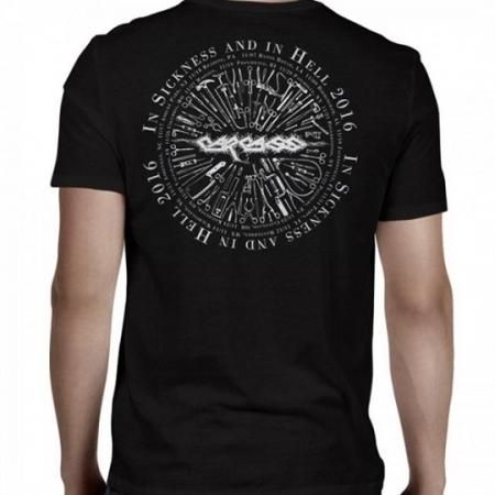 Carcassサイン入りメタルバンドTシャツ Carcassサイン入りメタルバンドTシャツ