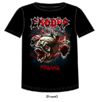 EXODUS Piranha, Tシャツ - メタルTシャツ専門店METAL-LIFE ...