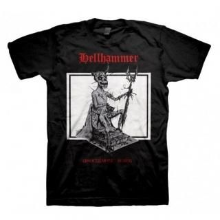 HELLHAMMER Red Logo Apocalyptic Raids, T