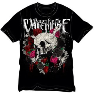 BULLET FOR MY VALENTINE Skull And Roses, Tシャツ