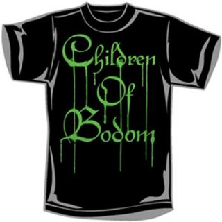CHILDREN OF BODOM Green Dripping Logo, Tシャツ
