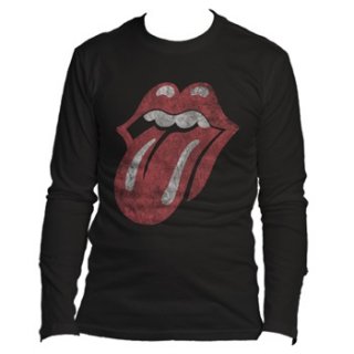 THE ROLLING STONES Distressed Tongue, ロングTシャツ