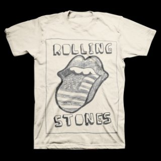 THE ROLLING STONES Sketch Us Tongue, Tシャツ
