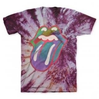 THE ROLLING STONES Multi Colored Tongue TIE DYE, Tシャツ